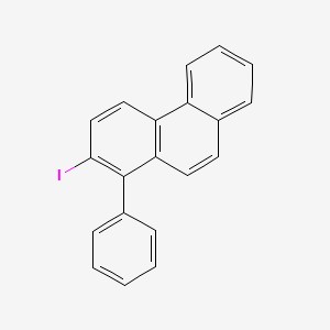 molecular formula C20H13I B15342579 2-Iodo-1-phenyl-phenanthrene CAS No. 41790-93-6