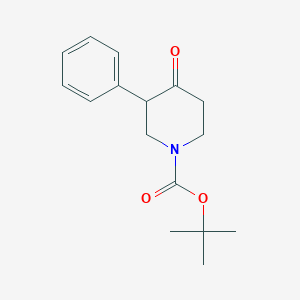 molecular formula C16H21NO3 B153426 Tert-butyl 4-oxo-3-phenylpiperidine-1-carboxylate CAS No. 632352-56-8