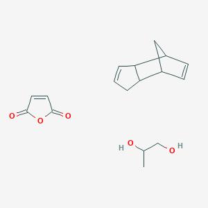 molecular formula C17H22O5 B15342616 Furan-2,5-dione;propane-1,2-diol;tricyclo[5.2.1.02,6]deca-3,8-diene CAS No. 32677-47-7