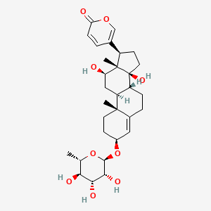 molecular formula C30H42O9 B15342675 Scilliphaeoside CAS No. 21256-71-3