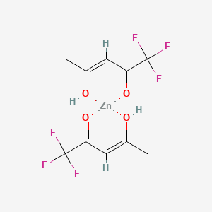 molecular formula C10H10F6O4Zn B15342699 Bis(1,1,1-trifluoro-2,4-pentanedionato)zinc 
