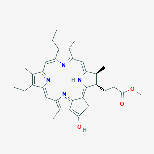 molecular formula C34H38N4O3 B15342709 Methyl mesopyropheophorbide a CAS No. 36151-62-9