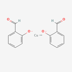 molecular formula C14H10CuO4 B15342802 Copper salicylaldehyde CAS No. 14523-25-2