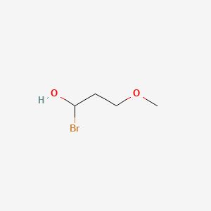 molecular formula C4H9BrO2 B15342849 1-Bromo-3-methoxypropanol CAS No. 1093758-84-9
