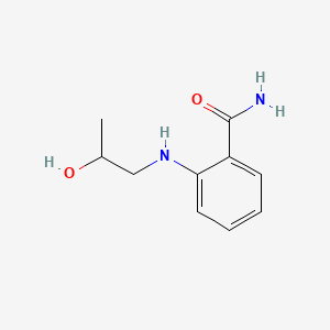 molecular formula C10H14N2O2 B15342855 2-((2-Hydroxypropyl)amino)benzamide CAS No. 101820-63-7