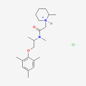 molecular formula C21H35ClN2O2 B15342870 N-(1-Mesityloxy-2-propyl)-N-methyl-2-(2-methylpiperidino)acetamide hydrochloride CAS No. 101651-36-9