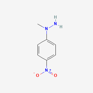 molecular formula C7H9N3O2 B15342875 1-Methyl-1-(4-nitrophenyl)hydrazine 