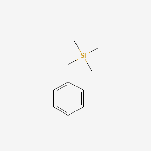 molecular formula C11H16Si B15342933 Vinyldimethylbenzylsilane CAS No. 18001-46-2