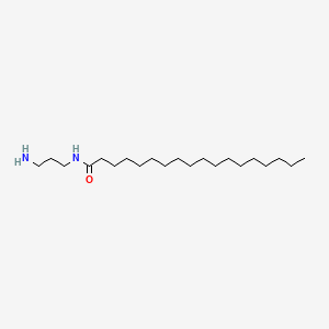 molecular formula C21H44N2O B15342936 Octadecanamide, N-(3-aminopropyl)- CAS No. 35567-30-7