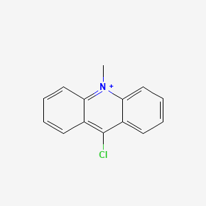 molecular formula C14H11ClN+ B15342978 9-Chloro-10-methylacridinium CAS No. 46492-10-8