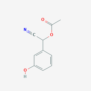 molecular formula C10H9NO3 B015343 (3-Hydroxymandelonitrile)acetate CAS No. 887406-43-1