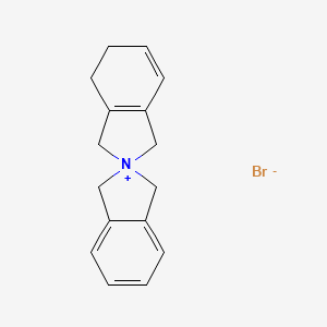 molecular formula C16H18BrN B15343076 Spiro[1,3,4,5-tetrahydroisoindol-2-ium-2,2'-1,3-dihydroisoindol-2-ium];bromide 