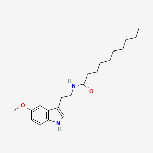 molecular formula C21H32N2O2 B15343103 N-[2-(5-methoxy-1H-indol-3-yl)ethyl]decanamide 