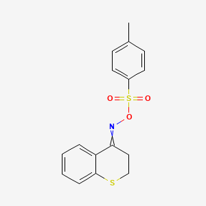molecular formula C16H15NO3S2 B15343130 (2,3-Dihydrothiochromen-4-ylideneamino) 4-methylbenzenesulfonate CAS No. 14106-16-2
