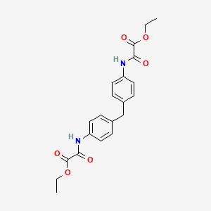 molecular formula C21H22N2O6 B15343305 Diethyl 2,2'-[methylenebis(4,1-phenyleneimino)]bis[2-oxoacetate] CAS No. 21825-16-1