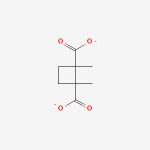 molecular formula C8H10O4-2 B15343326 1,2-Dimethylcyclobutane-1,2-dicarboxylate 