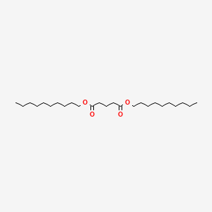 molecular formula C25H48O4 B15343370 Pentanedioic acid, didecyl ester CAS No. 3634-94-4
