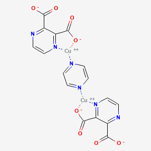 molecular formula C16H8Cu2N6O8 B15343379 dicopper;pyrazine;pyrazine-2,3-dicarboxylate 