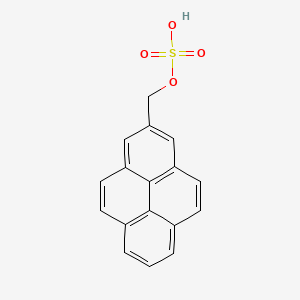 molecular formula C17H12O4S B15343423 Pyren-2-ylmethyl hydrogen sulfate CAS No. 132769-77-8
