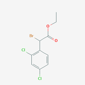 molecular formula C10H9BrCl2O2 B15343441 alpha-Bromo-2,4-dichlorobenzeneacetic acid ethyl ester CAS No. 41022-55-3
