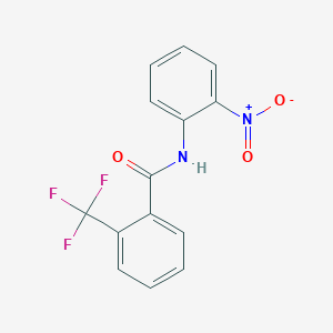 molecular formula C14H9F3N2O3 B15343463 N-(2-nitrophenyl)-2-(trifluoromethyl)benzamide 