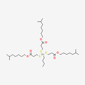 molecular formula C37H72O6S3Sn B15343481 Butyltintris(isooctyl 3-mercaptopropionate) CAS No. 36118-60-2