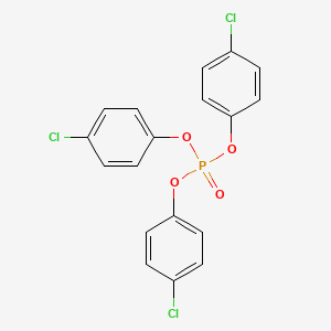 molecular formula C18H12Cl3O4P B15343548 Tris(4-chlorophenyl) phosphate CAS No. 3871-31-6