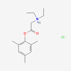 molecular formula C15H24ClNO2 B15343581 N,N-Diethylglycine mesityl ester hydrochloride CAS No. 2014-32-6
