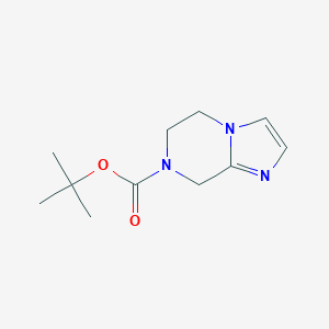 molecular formula C11H17N3O2 B153436 叔丁基5,6-二氢咪唑并[1,2-a]吡嗪-7(8H)-羧酸酯 CAS No. 345311-03-7