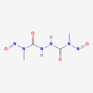 molecular formula C4H8N6O4 B15343666 Biurea, 1,6-dimethyl-1,6-dinitroso- CAS No. 3844-60-8