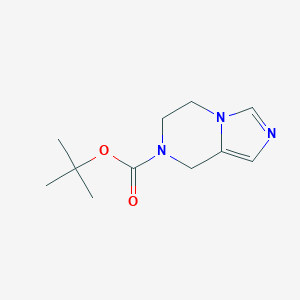 molecular formula C11H17N3O2 B153437 叔丁基5,6-二氢咪唑并[1,5-a]吡嗪-7(8H)-羧酸酯 CAS No. 374795-76-3
