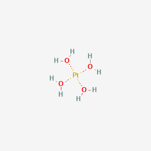 molecular formula H8O4Pt B15343786 Platinum hydroxide (Pt(OH)4) CAS No. 12135-48-7