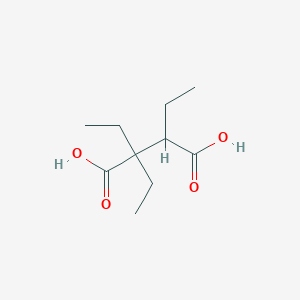 molecular formula C10H18O4 B15343819 Triethylbutanedioic acid CAS No. 2103-18-6