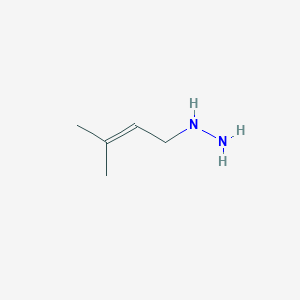 molecular formula C5H12N2 B15343853 (3-Methyl-but-2-enyl)-hydrazine CAS No. 207798-30-9