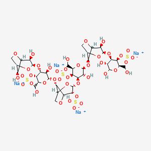 molecular formula C36H52Na4O40S4 B15344092 Neocarrahexaose 24,41,43,45-tetra-*sulfa TE tetrasod 
