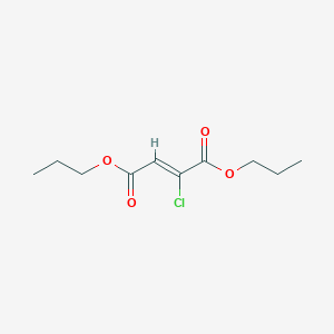molecular formula C10H15ClO4 B15344131 dipropyl (Z)-2-chlorobut-2-enedioate CAS No. 22801-46-3