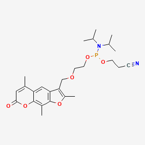 molecular formula C26H35N2O6P B15344156 Psoralen-c 2 cep 