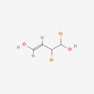 molecular formula C4H6Br2O2 B15344190 (E)-3,4-dibromobut-1-ene-1,4-diol 