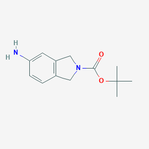 molecular formula C13H18N2O2 B153442 叔丁基-5-氨基异吲哚啉-2-羧酸酯 CAS No. 264916-06-5