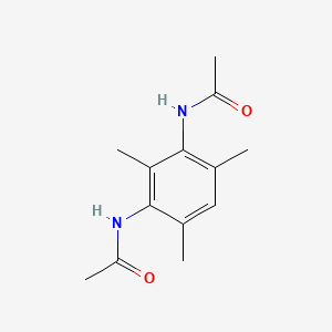 molecular formula C13H18N2O2 B15344258 N-(3-acetamido-2,4,6-trimethylphenyl)acetamide CAS No. 6324-20-5