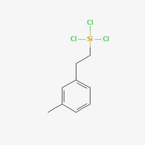 molecular formula C9H11Cl3Si B15344320 Trichloro[2-(3-methylphenyl)ethyl]silane CAS No. 58276-69-0