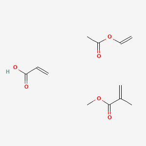 molecular formula C12H18O6 B15344391 Ethenyl acetate;methyl 2-methylprop-2-enoate;prop-2-enoic acid CAS No. 25767-83-3
