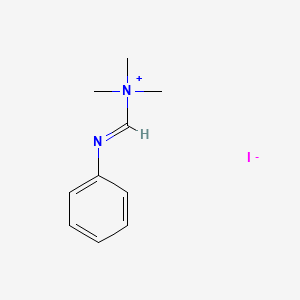molecular formula C10H15IN2 B15344411 N,N-Dimethyl-N'-phenylformamidine and methyl iodide CAS No. 2151-85-1