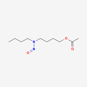 molecular formula C10H20N2O3 B15344485 Acetic acid, 4-(butylnitrosamino)butyl ester CAS No. 52731-39-2
