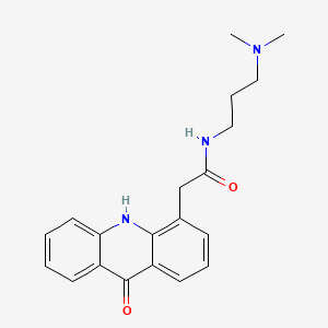 molecular formula C20H23N3O2 B15344656 N-[3-(dimethylamino)propyl]-2-(9-oxo-10H-acridin-4-yl)acetamide 