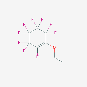 molecular formula C8H5F9O B15344660 Cyclohexene, 1-ethoxynonafluoro- CAS No. 2251-83-4