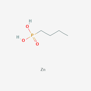 molecular formula C4H11O3PZn B15344688 Butylphosphonic acid;ZINC CAS No. 7598-57-4