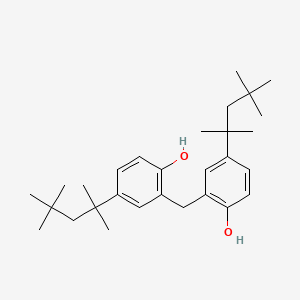 molecular formula C29H44O2 B15344740 Phenol, 2,2'-methylenebis[4-(1,1,3,3-tetramethylbutyl)- CAS No. 27725-17-3