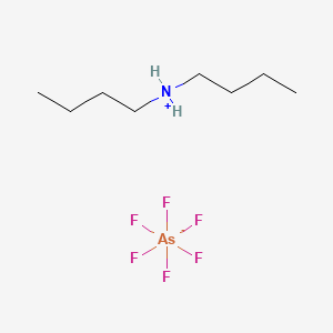 molecular formula C8H20AsF6N B15344821 Dibutylamine, hexafluoroarsenate(1-) CAS No. 7128-68-9