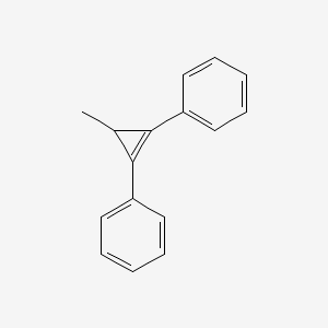 molecular formula C16H14 B15344848 1,2-Diphenyl-3-methylcyclopropene CAS No. 51425-87-7